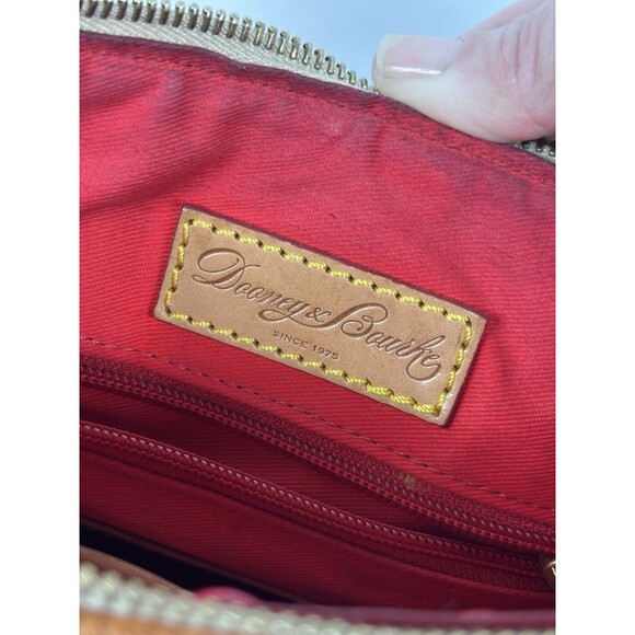 Dooney & Bourke Satchel Bag Shoulder Pink Blue Green Floral Hydrangea Print - Picture 11 of 14